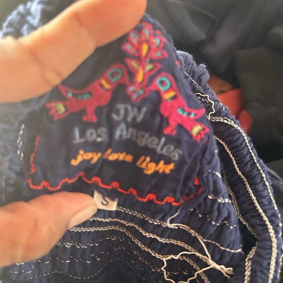Johnny Was Embroidered Floral Midi Dress Small with Spaghetti Straps - Picture 6 of 6